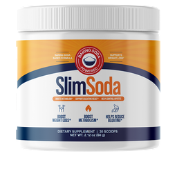 SlimSoda supplement powder container